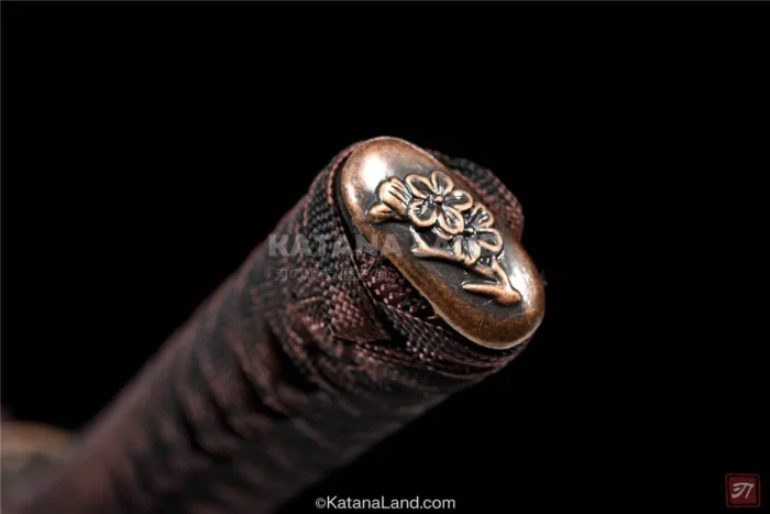 Beautifully crafted green katana for enthusiasts