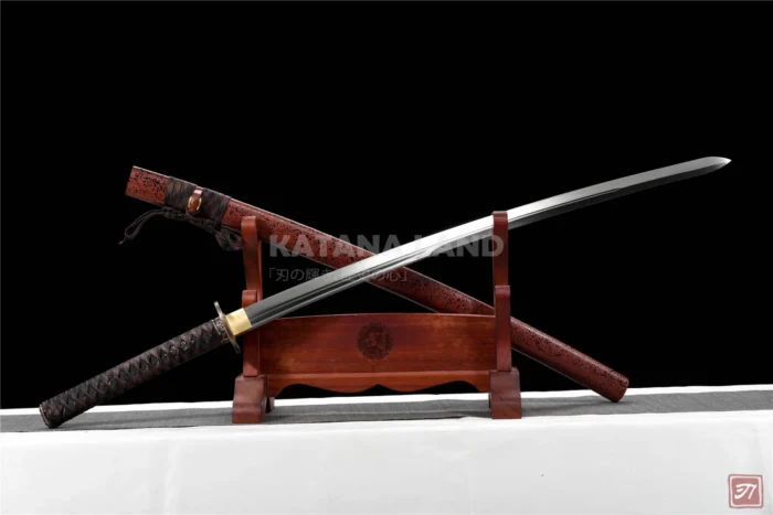 Elegant Yukikaze Kurogane katana in green