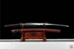 Green samurai katana featuring BO-HI