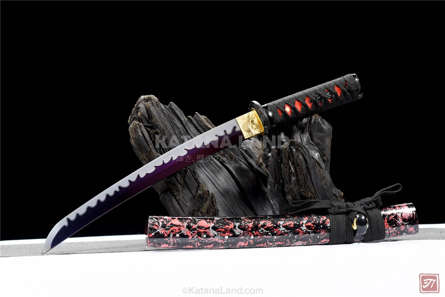 Black Samurai Katana with Unique Design