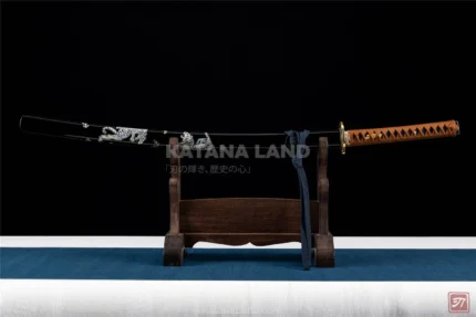 Tora no Kiba Katana with Medium Carbon Steel Blade