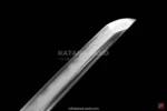 Beautiful gray Damascus steel katana swords