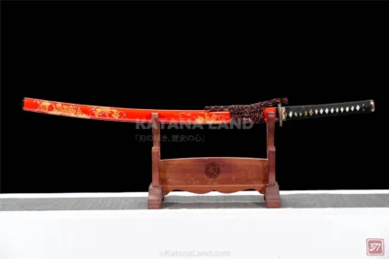 Sakura Blossom Blade Katana with Damascus Steel