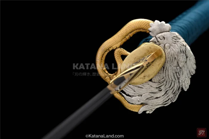 Authentic samurai katana with Damascus steel