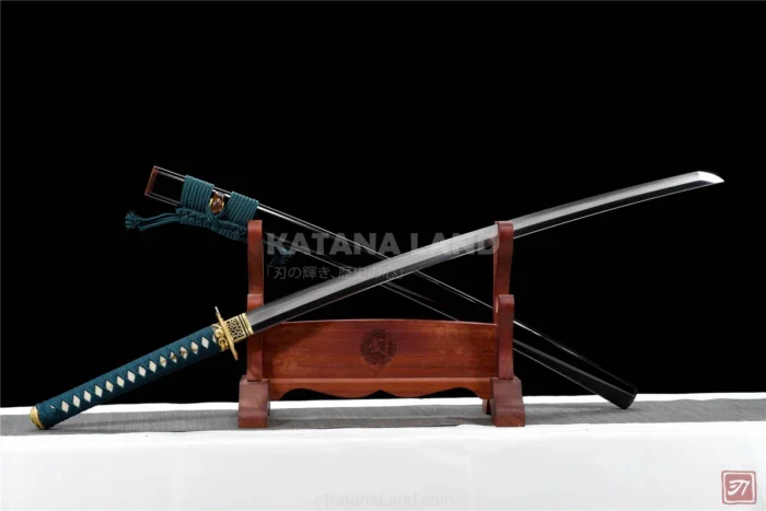 Elegant black katana for collectors