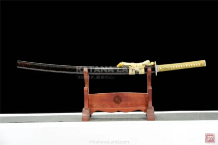 Silver Harmony Katana with Damascus Steel Blade