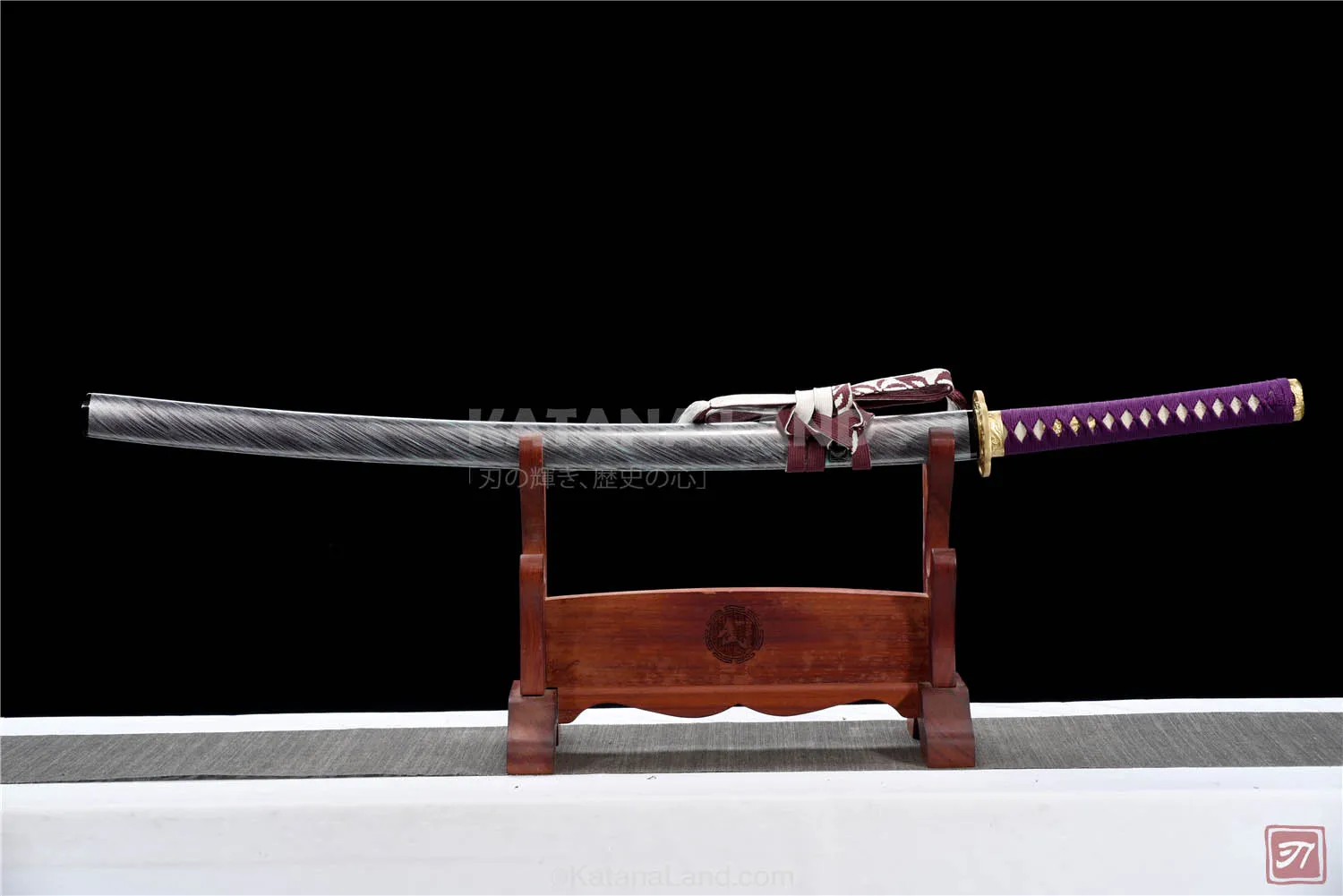 Kitsune no Kage katana with Damascus steel blade