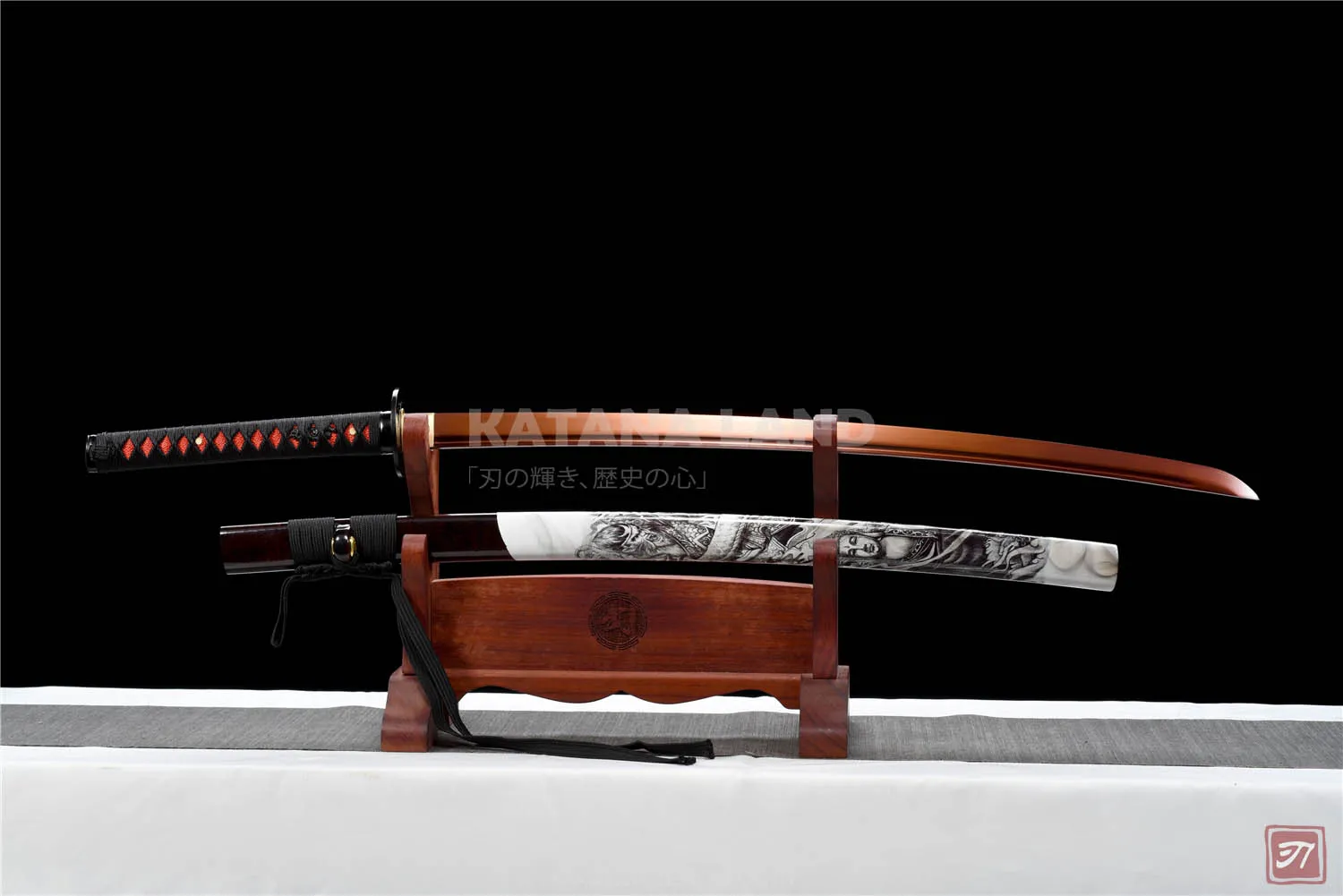 Elegant White Samurai Katana