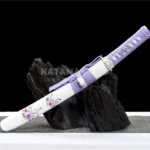 Tsuki Mei Katana with Damascus steel blade