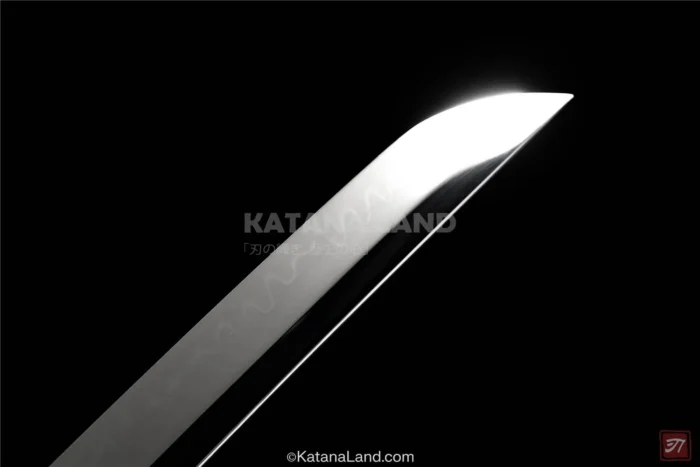 Handcrafted Green Samurai Katana with Hamon Effect