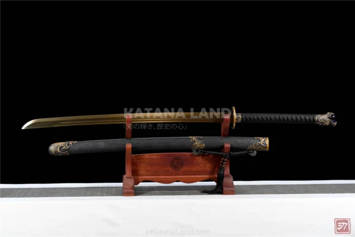 Black Samurai Katana Featuring BO-HI