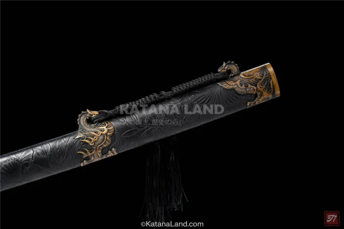 Durable Manganese Katana with Stunning Black Finish