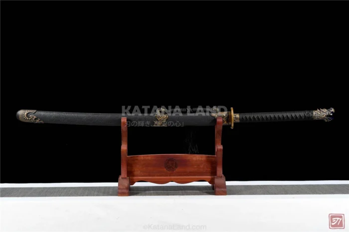 Golden Dragon Sparrow Katana with Manganese Blade