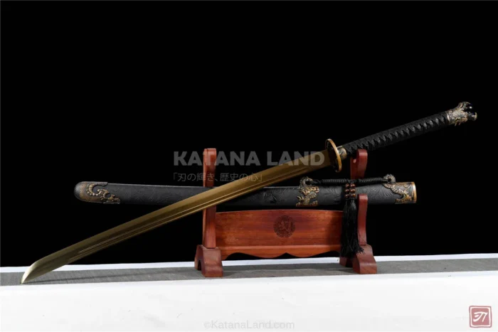 Manganese Steel Golden Dragon Sparrow Sword