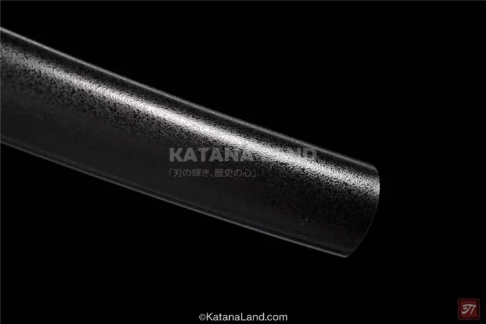 Stunning Black Blade Katana with Distinct Hamon