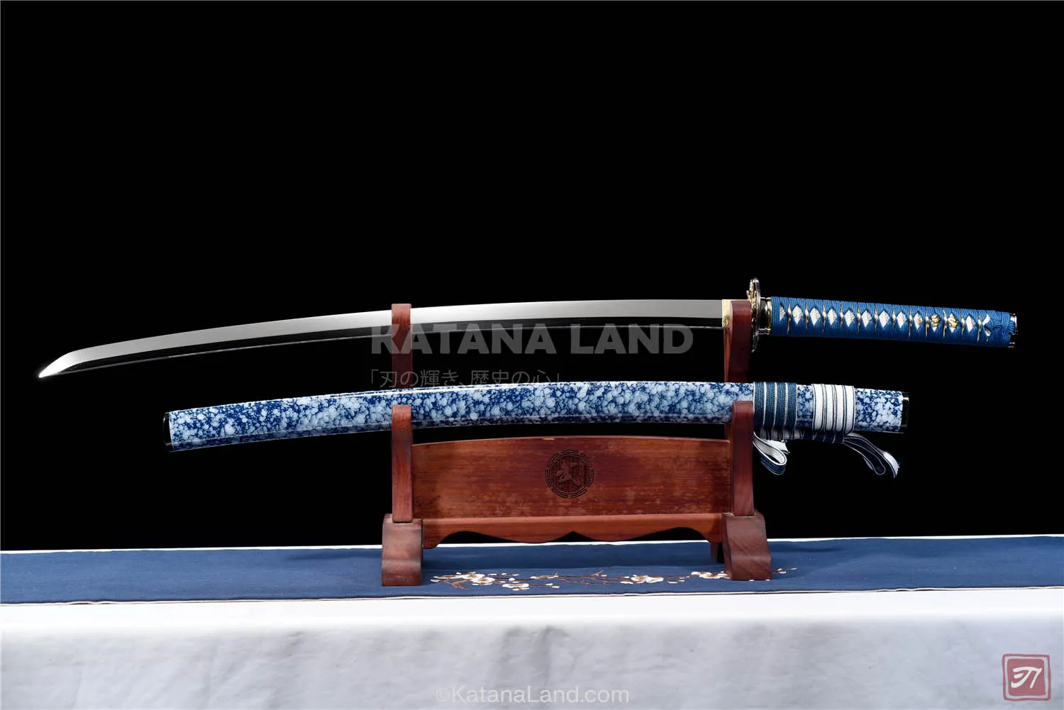 Purple Samurai Katana with Mirror Finish