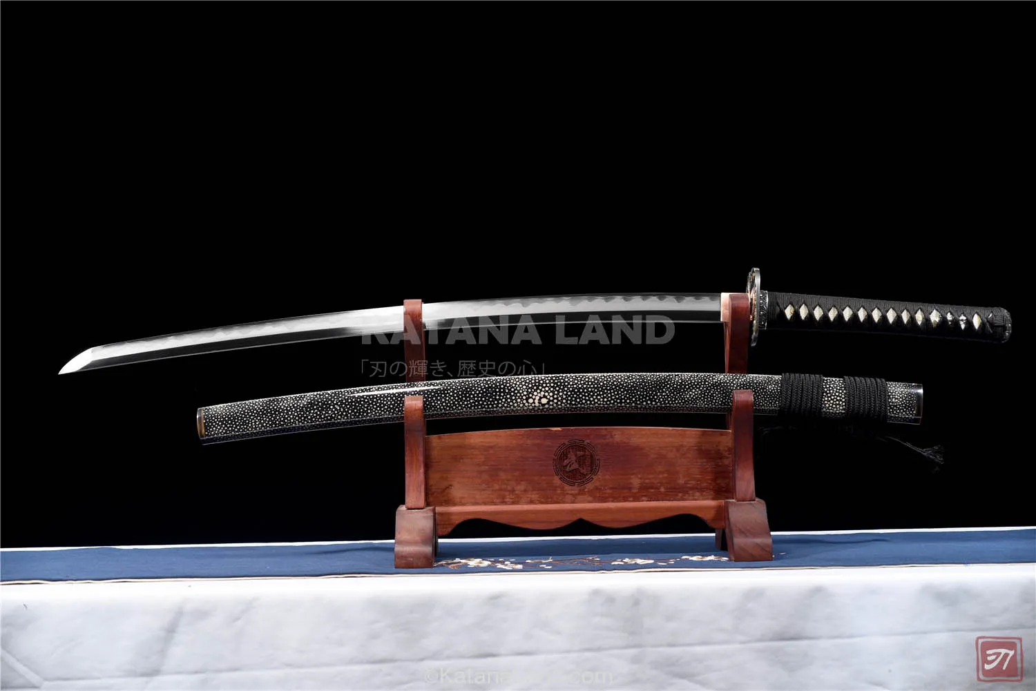 Damascus steel samurai katana