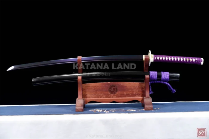 Black Samurai Katana with BO-HI