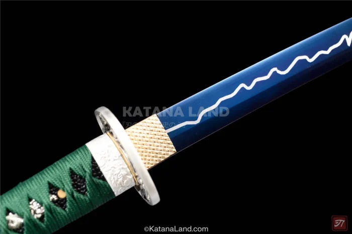 Handcrafted Emerald Blade Samurai Sword