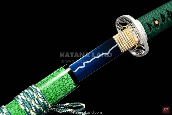 Traditional Samurai Sword with Green Finish