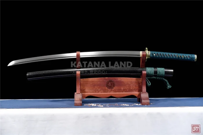 Black Samurai Katana with BO-HI