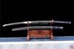 Gray katana sword featuring unique Hamon