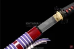 Eye-catching red blade katana