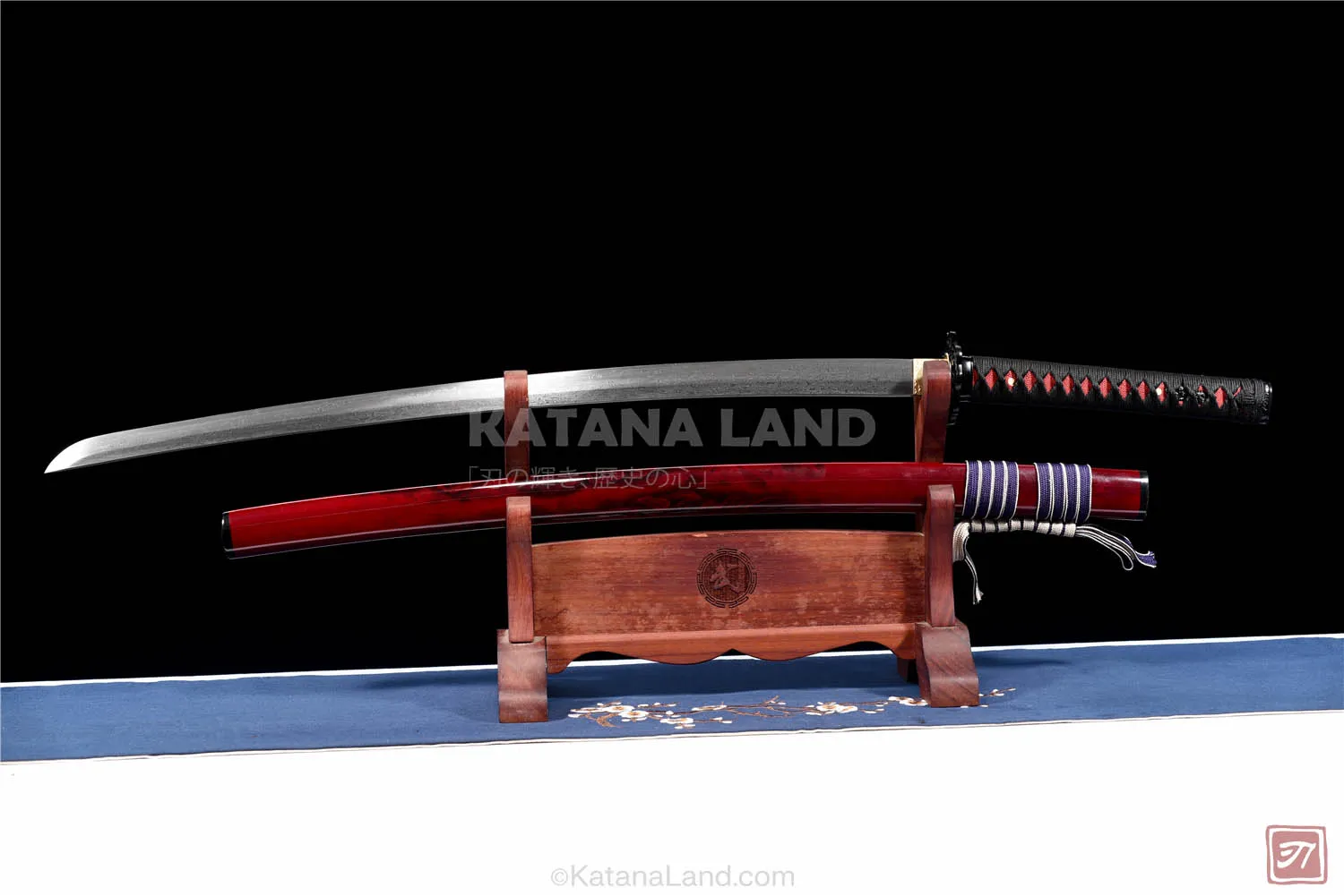 Red Hamon katana sword