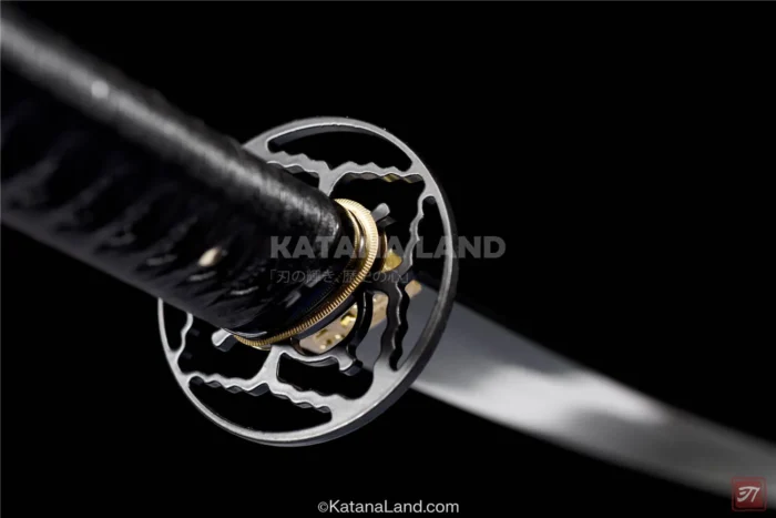 Authentic samurai katana crafted from spring steel