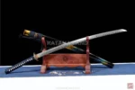Elegant black katana for martial arts enthusiasts