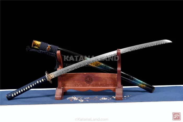 Elegant black katana for martial arts enthusiasts
