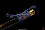 Stylish black katana for modern warriors