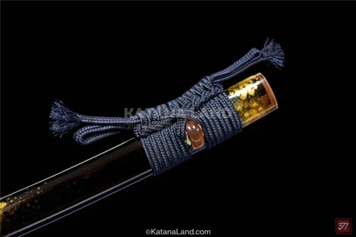 Stylish black katana for modern warriors