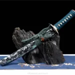 Shinobi Katana with Damascus steel blade