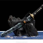 Shobu no Ken Katana with Damascus steel blade