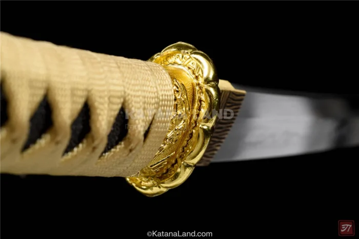 Bronze-colored katana with T10 Steel blade