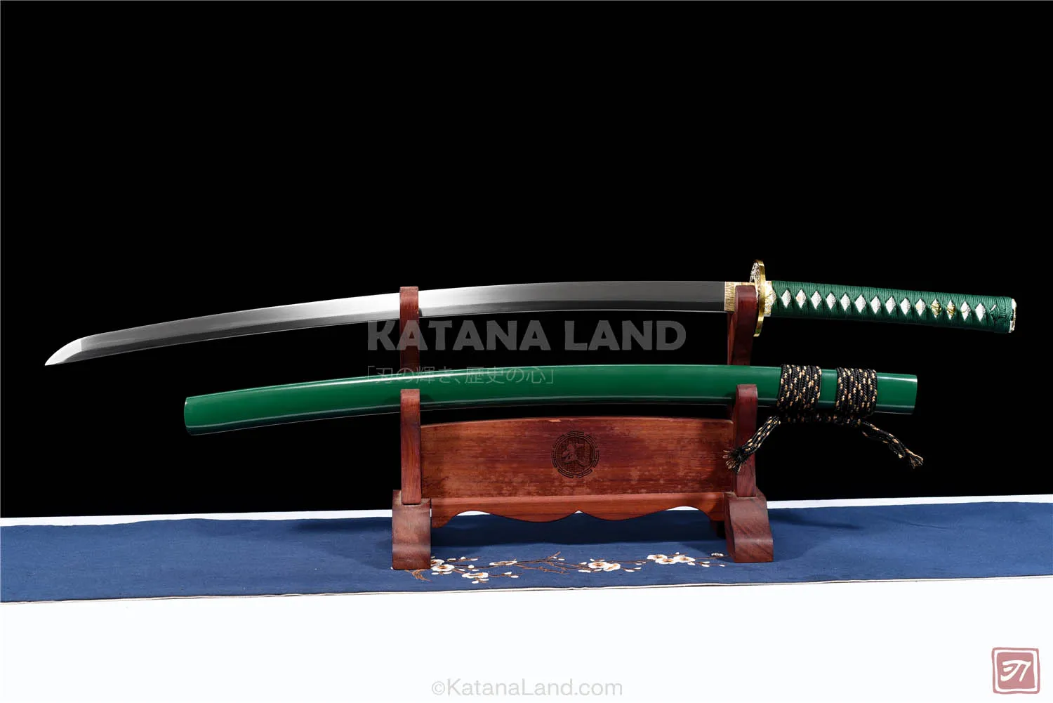 Green Japanese Katana Swords