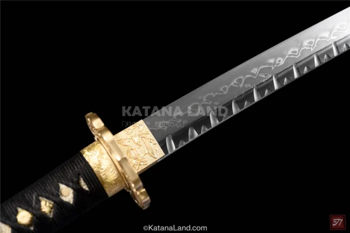 Traditional Samurai Katana with Bronze Accents