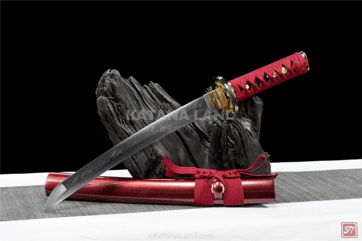 Red Samurai Katana with Hamon