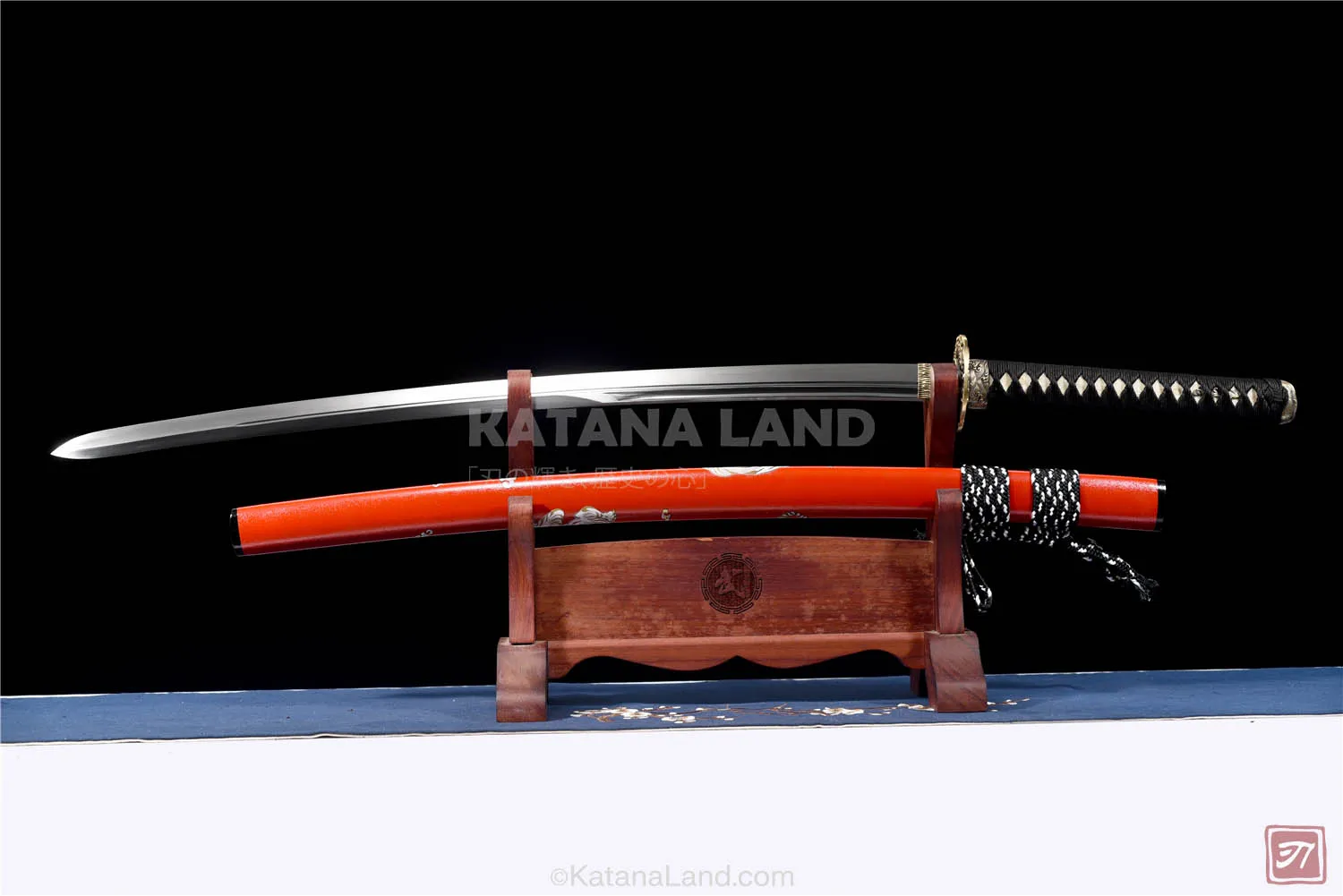 Red Blood Tiger Samurai Katana with BO-HI