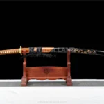 Kaze no Tsuki katana with Damascus steel blade