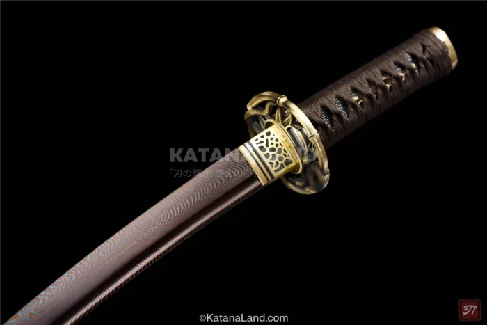 Stunning yellow katana for display