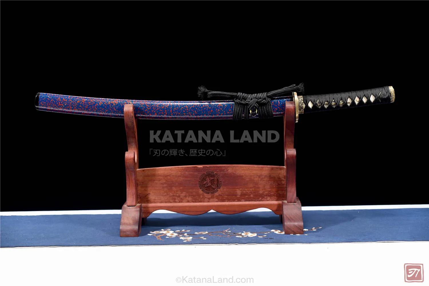 Kaminari no Akuma katana with Damascus steel blade