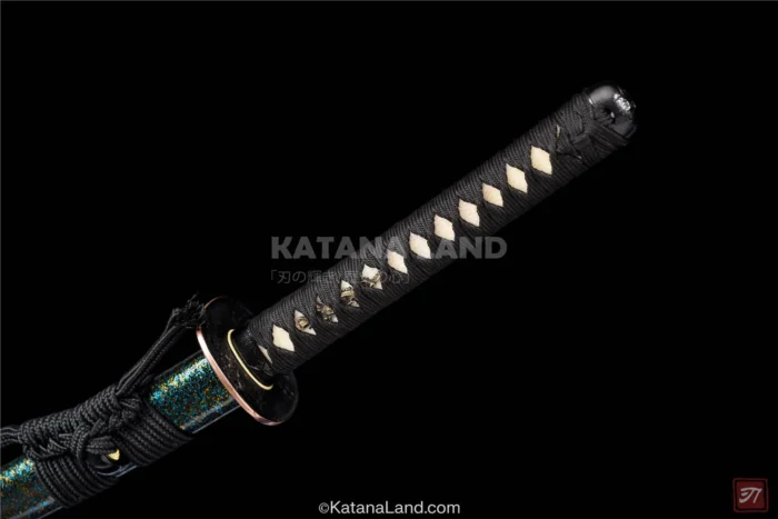 Damascus steel katana with a rich history