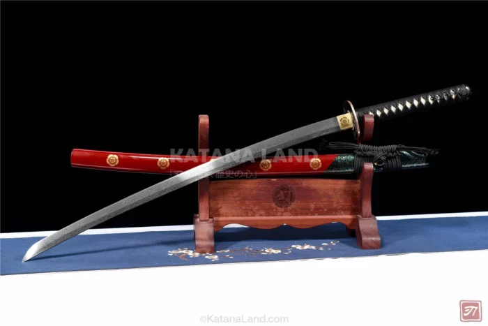 High-quality Damascus steel katana for collectors
