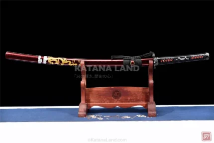 Tatsu no Ken Japanese katana sword with manganese blade