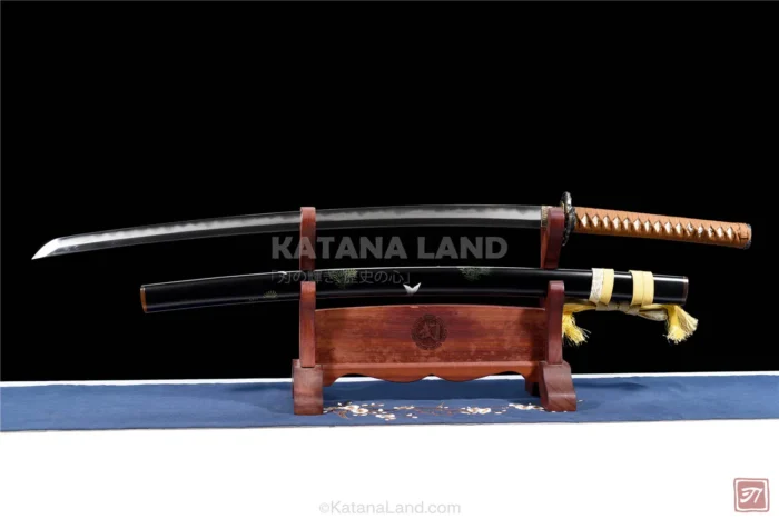 Black Hamon Katana Sword