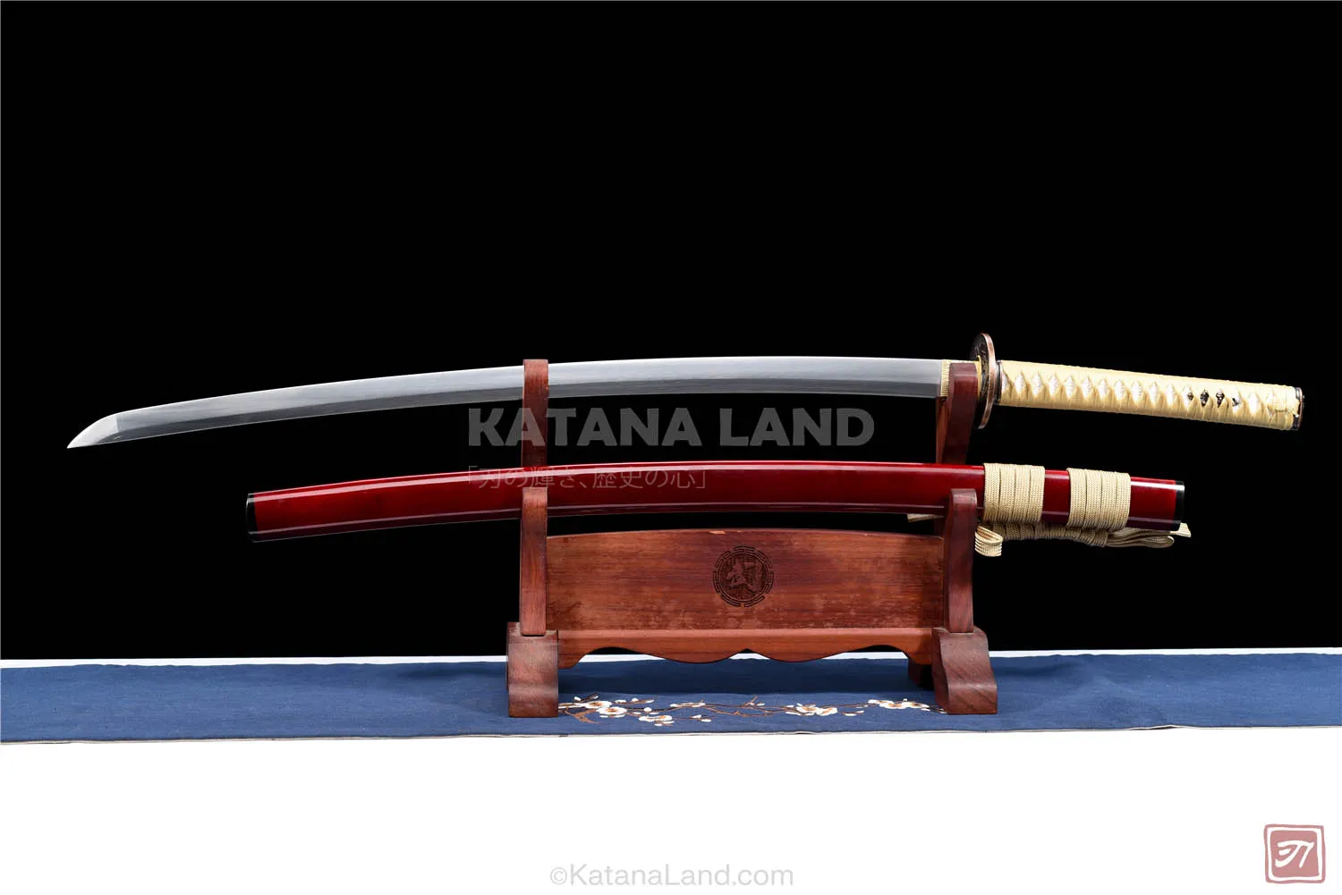 Red Tsuki no Gekko Samurai Katana