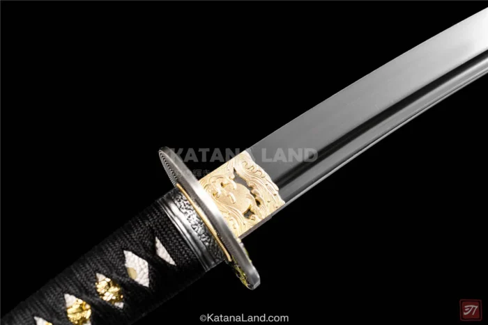 Sleek Black Finish Samurai Katana