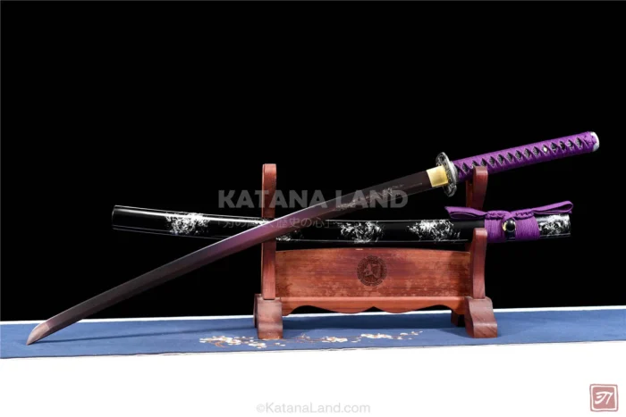 Black samurai katana